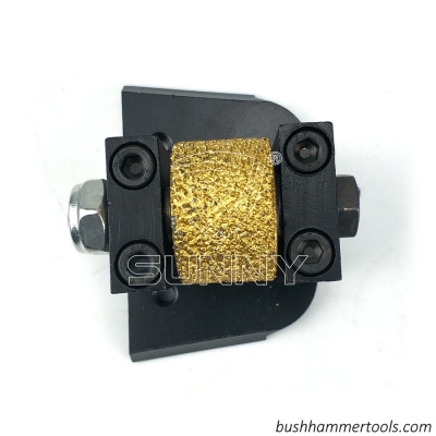 Lavina Vacuum Brazed Diamond Bush Hammer Plate For Creating Sandblast Profile